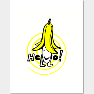 hello banana Posters and Art